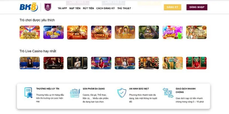 Tổng quan nổi bật về nhà cái uy tín BK8